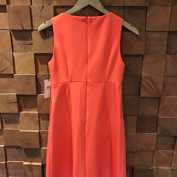 Ivanka Trump Coral Pleated Dress - Picture 4 of 6